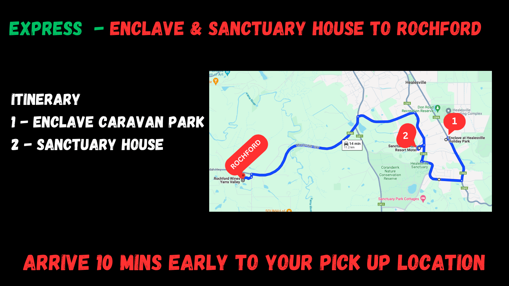 Enclave & Sanctuary House Rochford Concert Maps